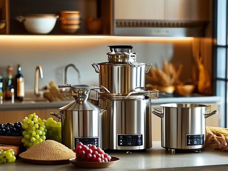 家用自制酿酒设备实景展示图