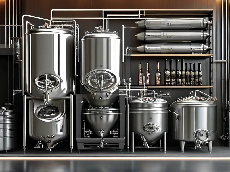 精酿啤酒酿造设备展示