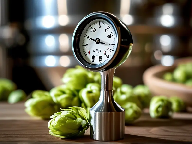 精酿啤酒发酵罐温度控制操作实景图