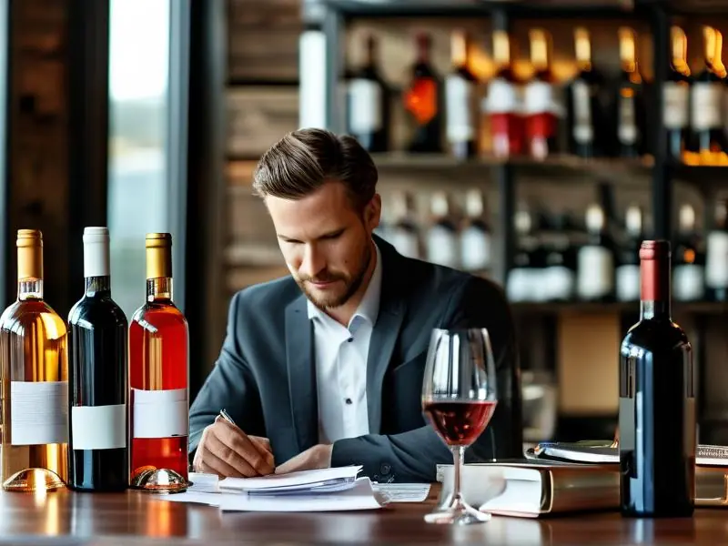 酒代理商务洽谈场景