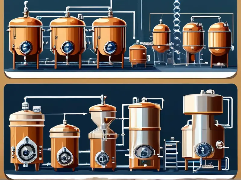 传统与现代酿酒工艺对比图