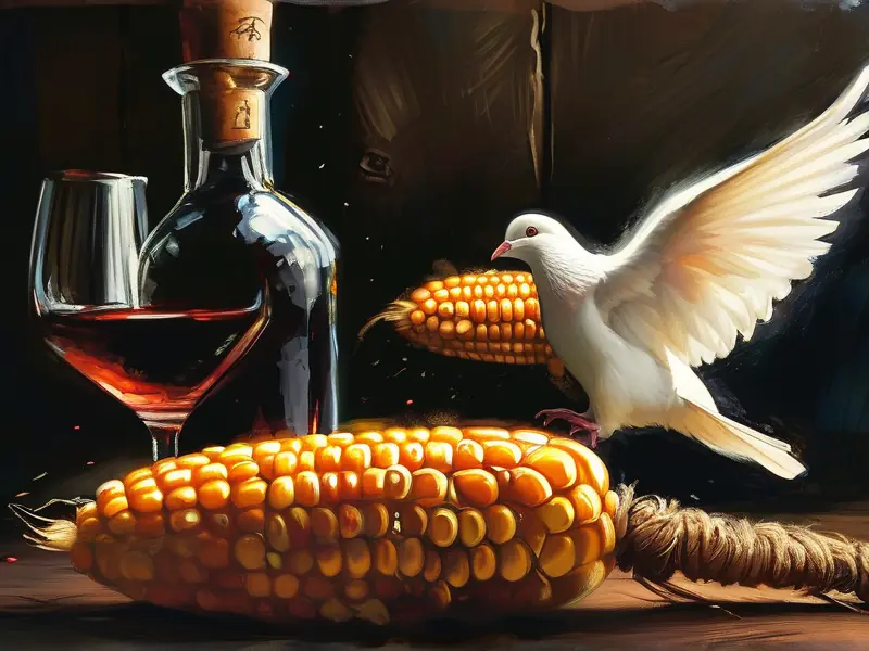 酒泡玉米抓鸽子方法示意图