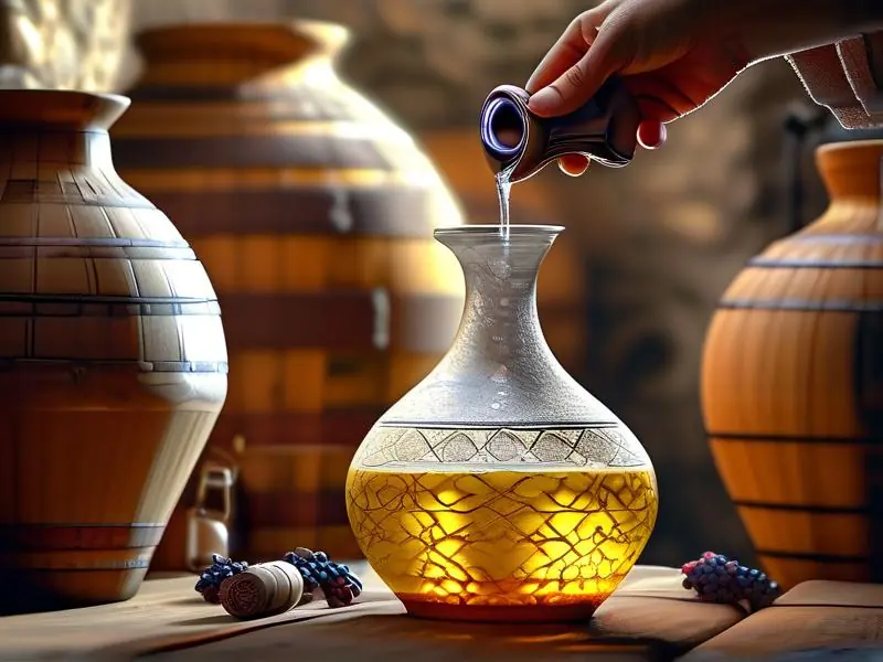 传统酒缸抽酒操作示意图