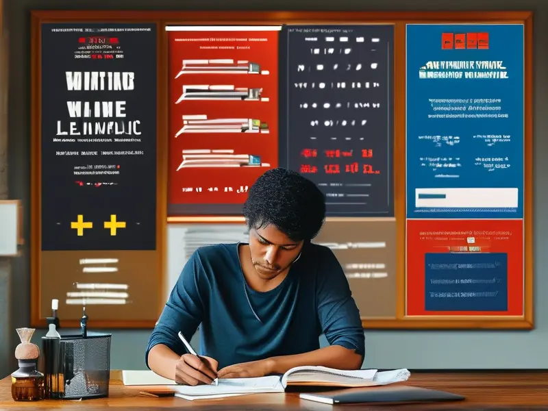 认真撰写酒驾学习发言稿的场景