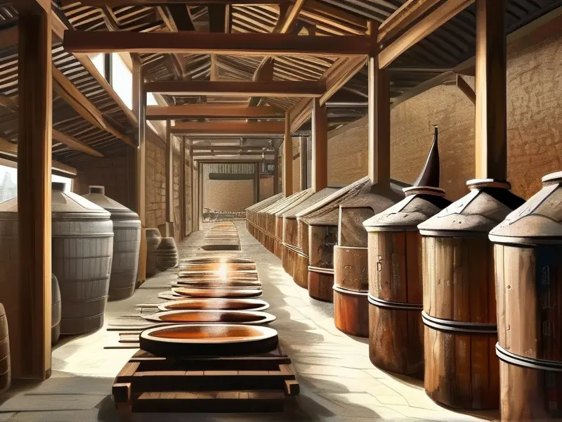 坤沙工艺酿酒技术流程示意图