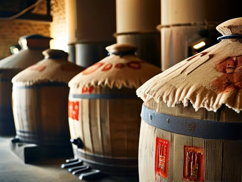 老白酒酿造过程展示