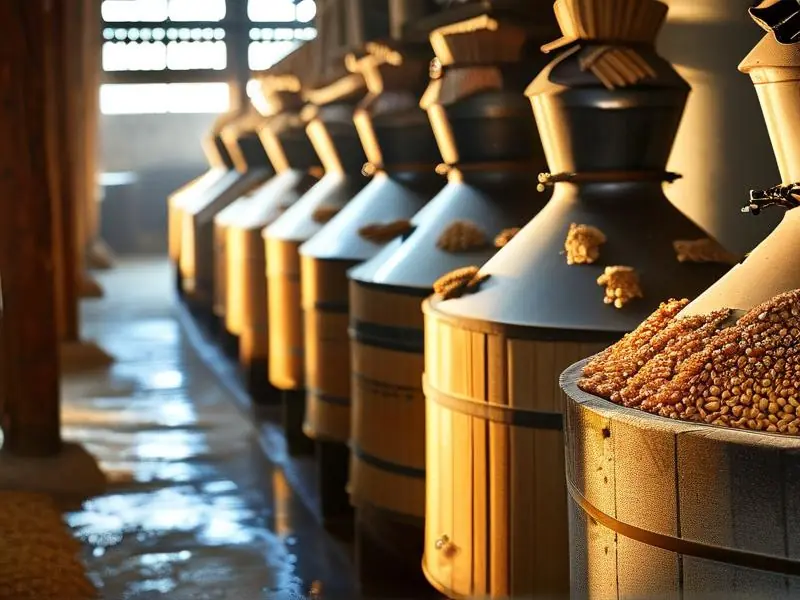 粮食酿造白酒传统工艺流程图