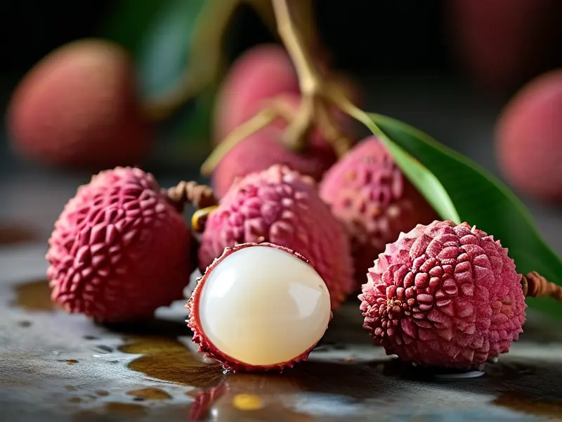 荔枝酿酒工艺流程展示图