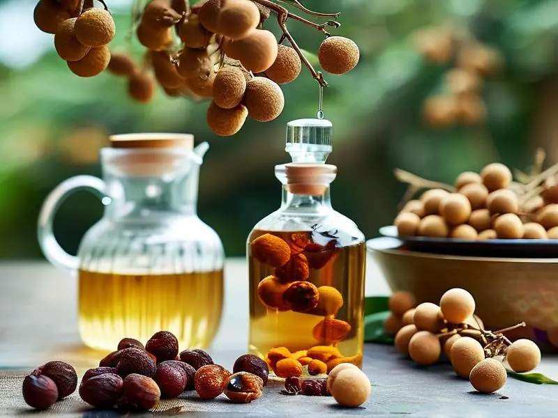 龙眼干泡酒的制作过程展示