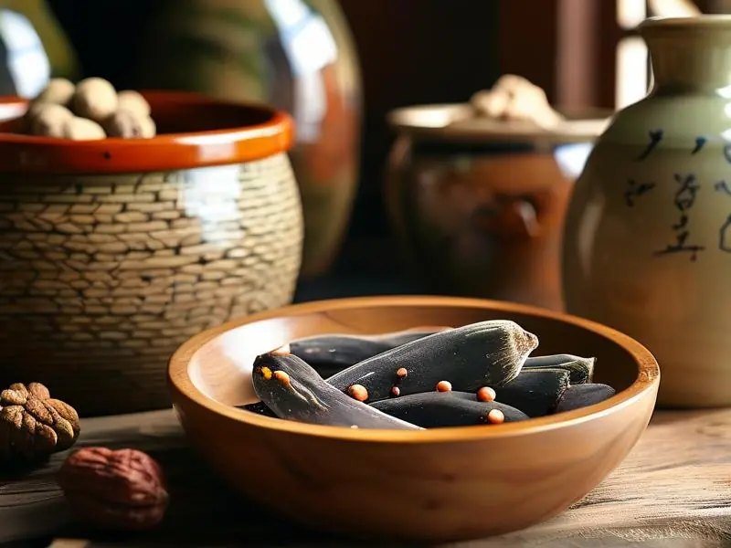 鹿鞭酒制作原料与容器展示