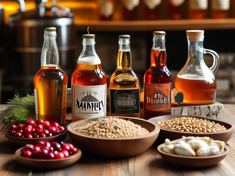 蔓越莓精酿啤酒原料展示