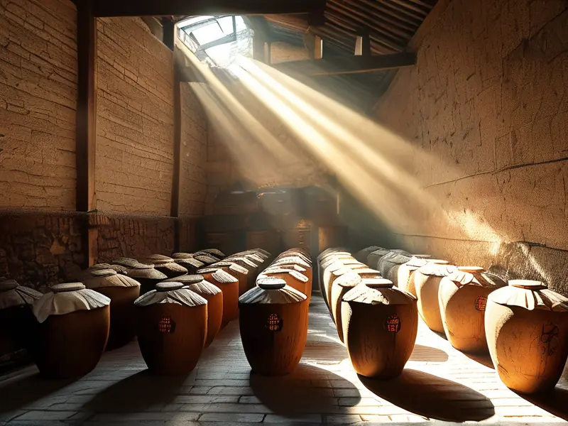 茅台镇酱香酒传统酿造工艺现场展示