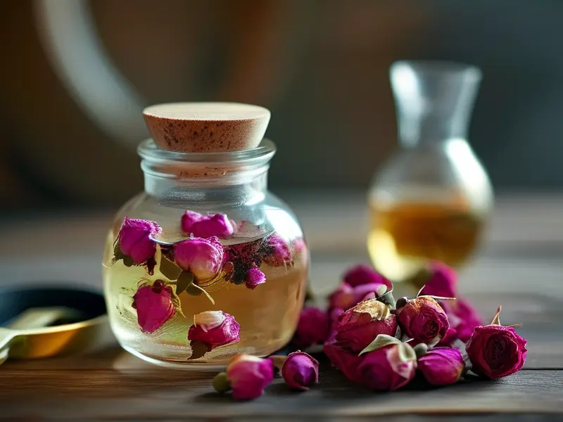 玫瑰花泡酒制作过程实拍图