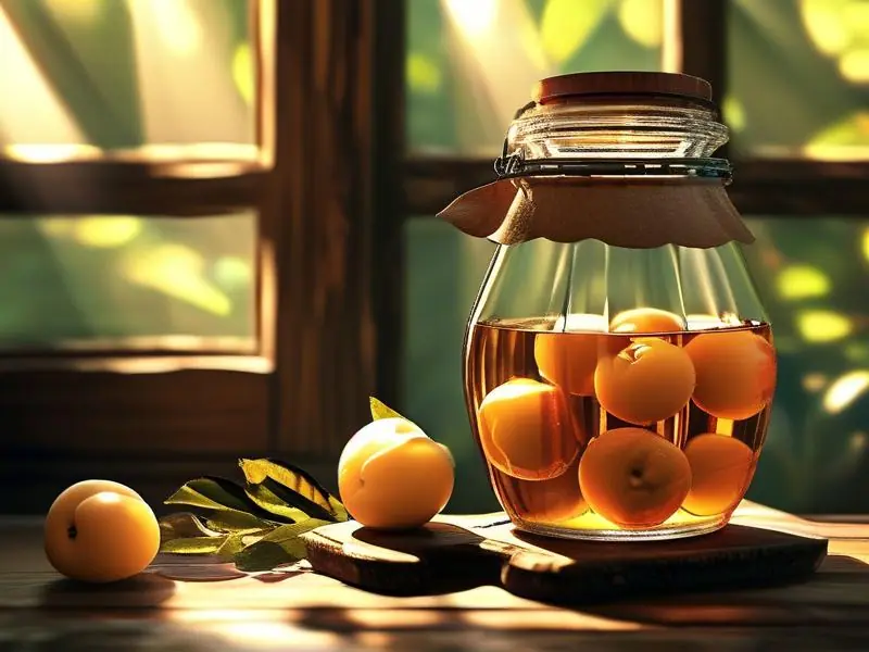 梅酒酿造初期材料准备