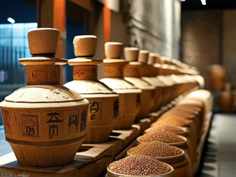 纯粮酿造白酒展示及传统酿酒工艺