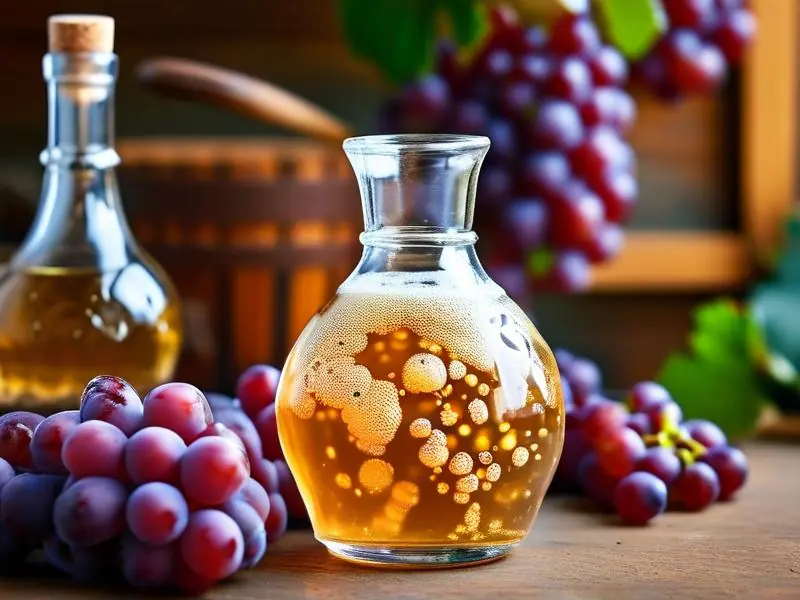 家庭酿制葡萄酒发酵过程实拍图