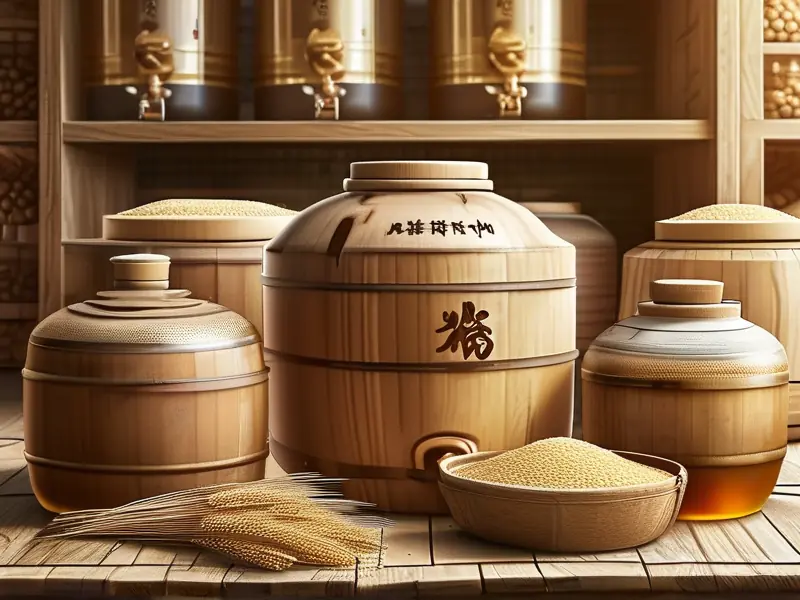 酿清香型白酒的发酵工艺流程示意图