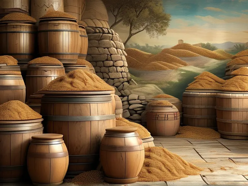 古代酿酒场景与发酵工艺展示