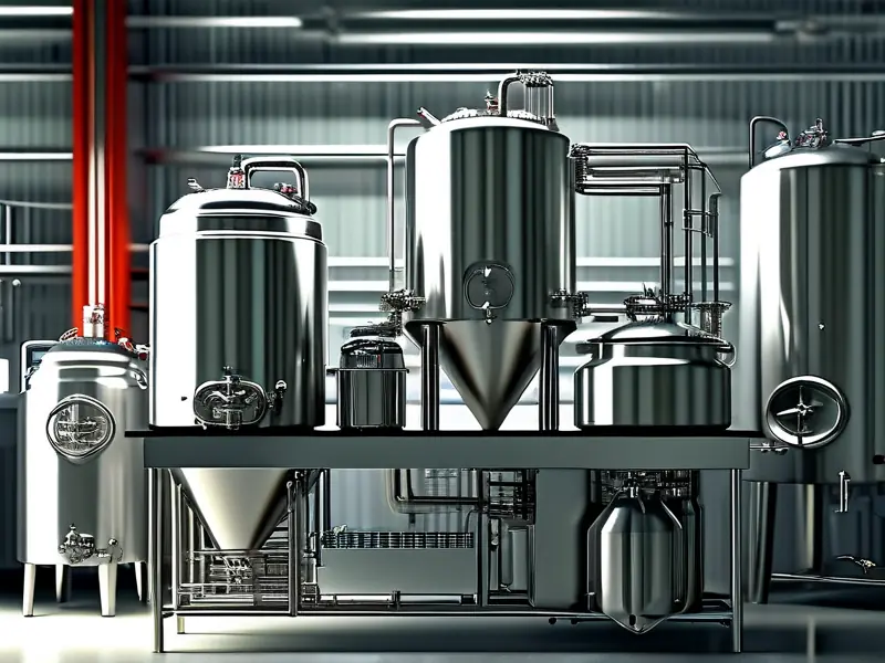 一套完整的酿酒设备展示