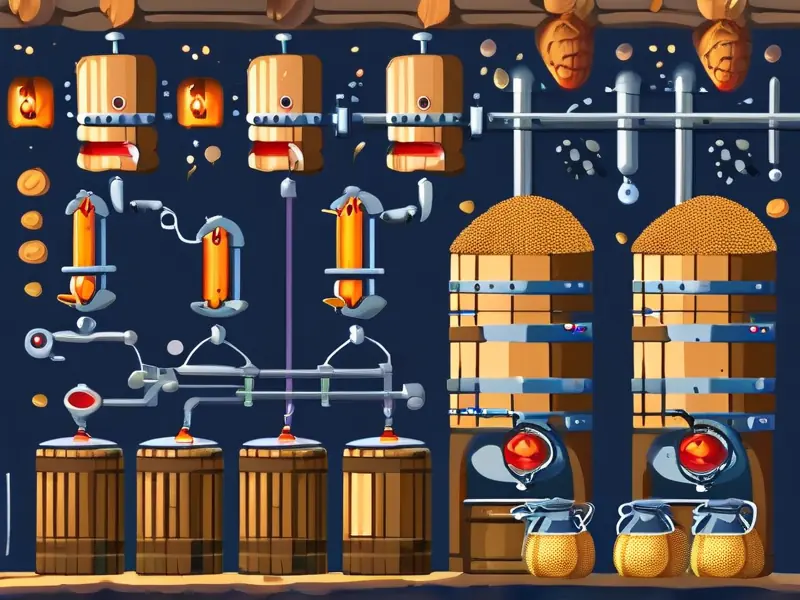 酿酒发酵过程示意图