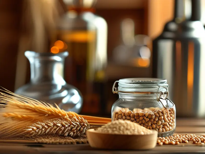 酿酒所需主要材料与工具实拍展示