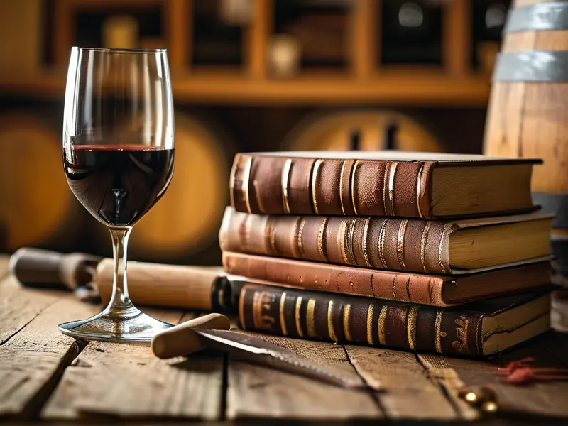 酿酒最厉害的五本书堆叠展示