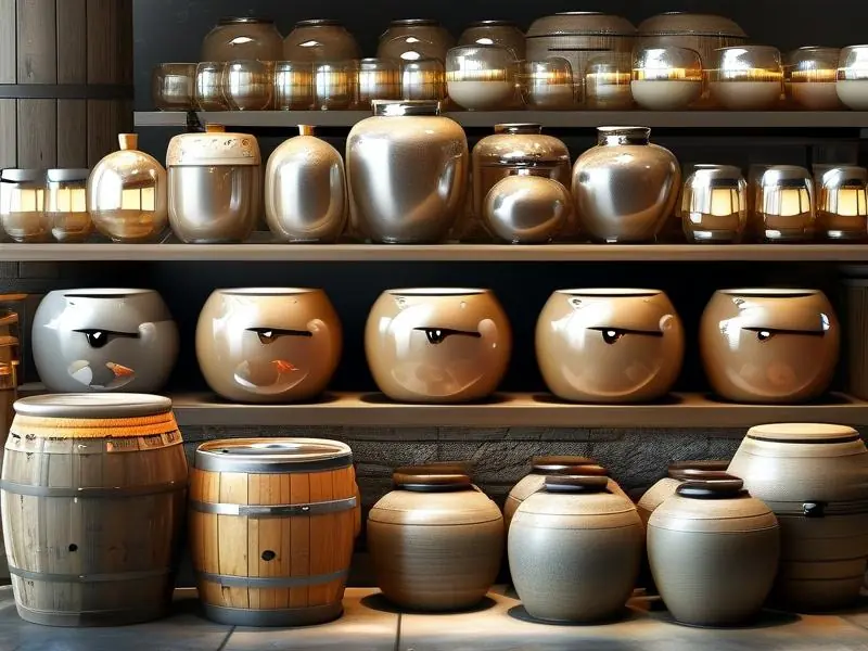 米酒酿造容器对比：玻璃、陶瓷、不锈钢