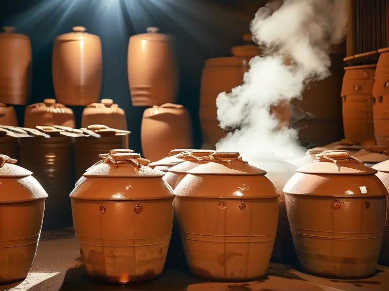 浓香型白酒传统酿造工艺现场实拍图