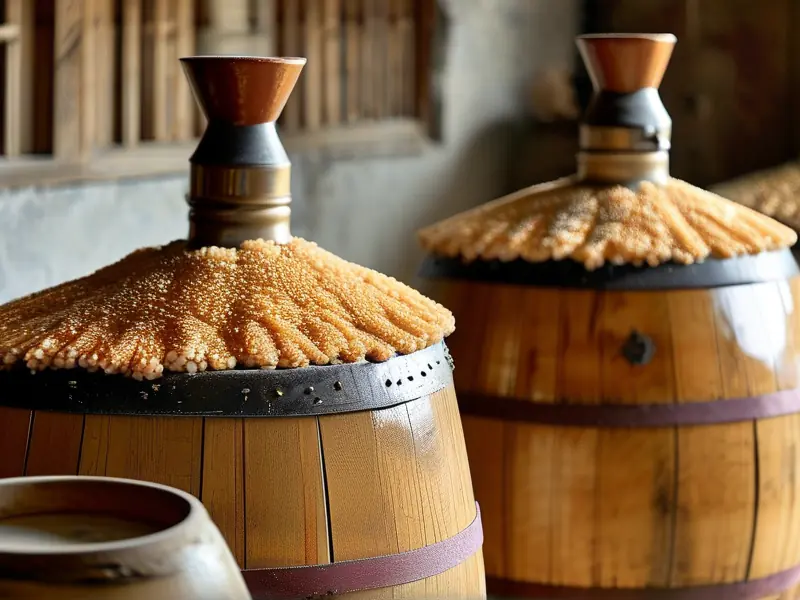 糯米白酒酿造过程展示