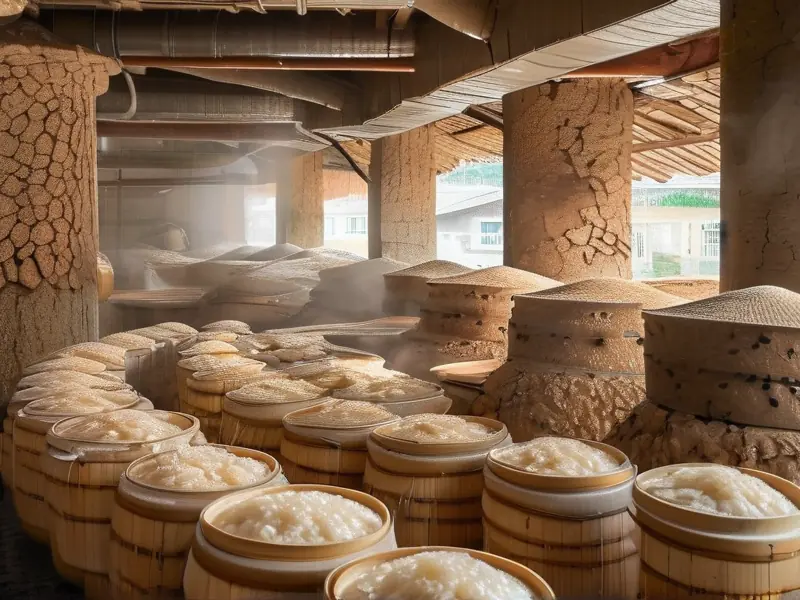 糯米酿制白酒的工艺流程