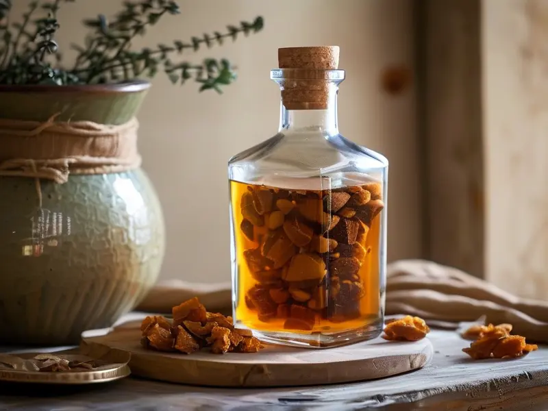 泡玛卡酒的材料和工具展示