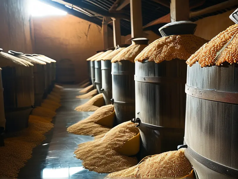 蓬莱特酿白酒酿造过程展示