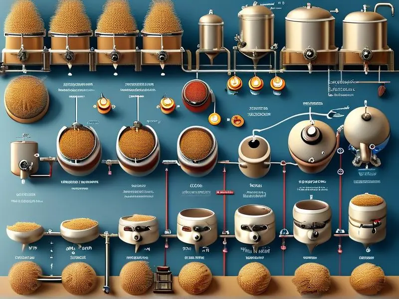 啤酒酿造工艺流程图解