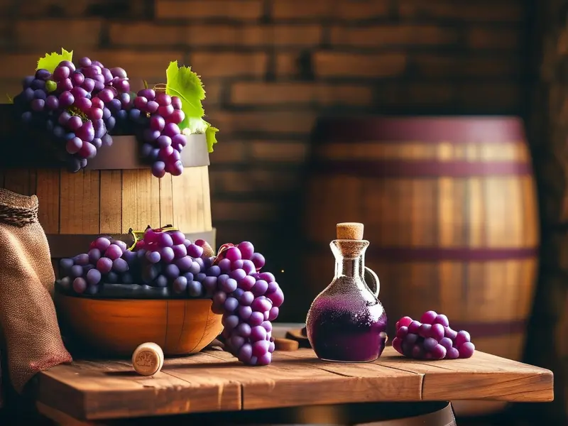 家庭自酿葡萄酒加酒曲的发酵过程实拍