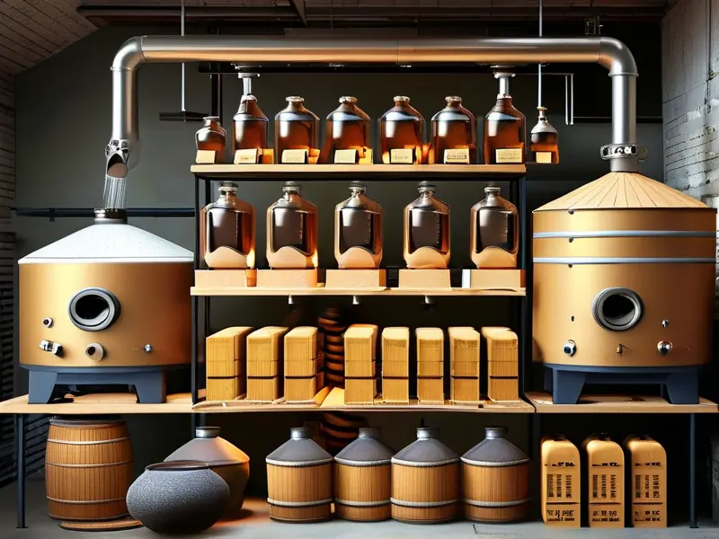 清香型白酒生产工艺流程示意图