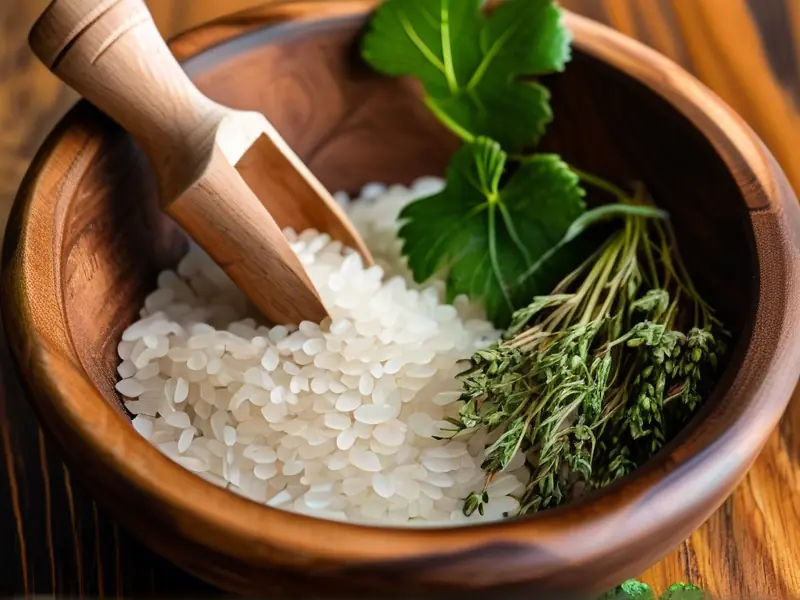 自制酒米窝料材料展示