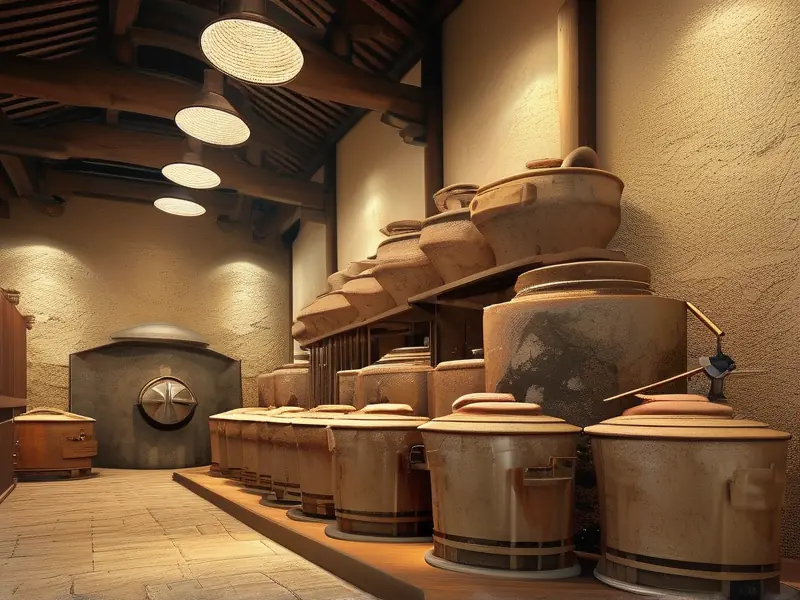 传统酱香白酒酿造工艺展示图