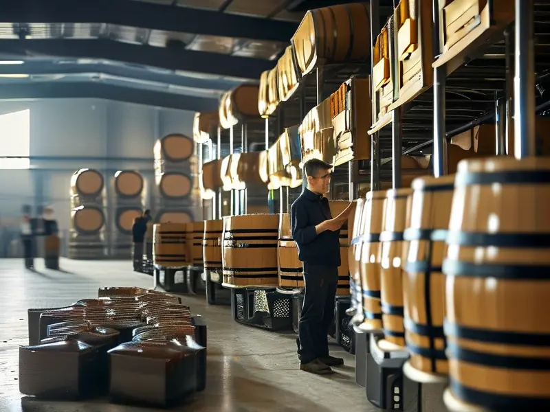 散装白酒运输车辆装载酒桶及检查证件