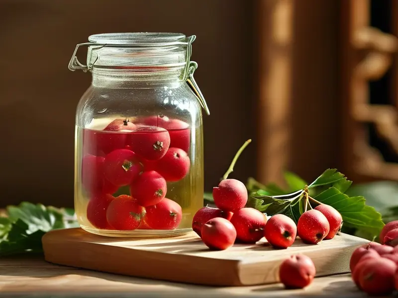 山楂泡酒制作过程展示