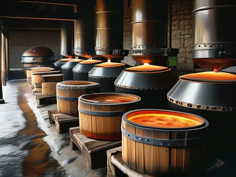 烧酒酿造过程展示