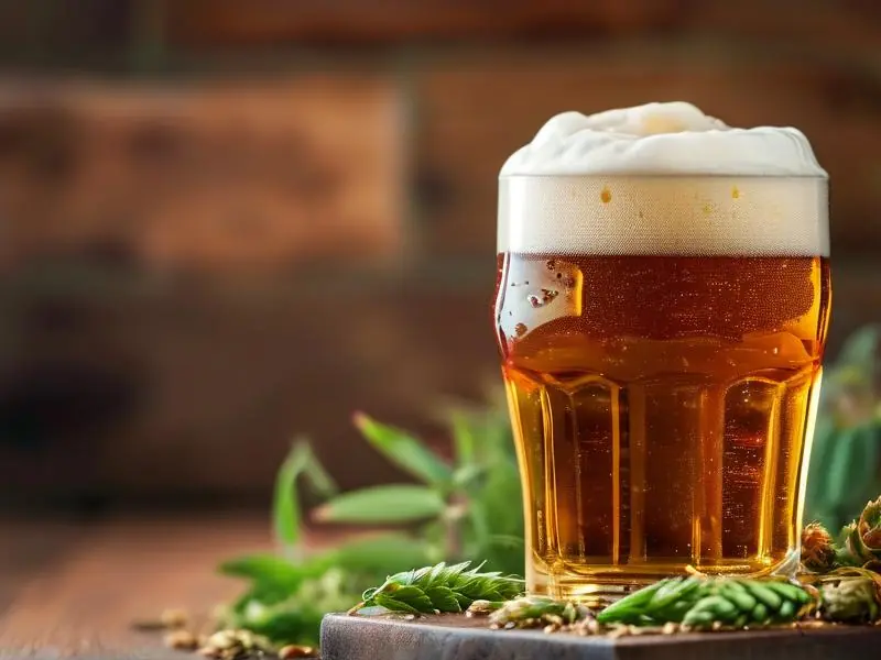 蛇毒啤酒成品展示与酿造原料