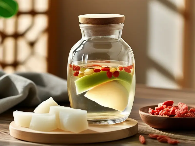 生魔芋泡酒制作过程实拍图