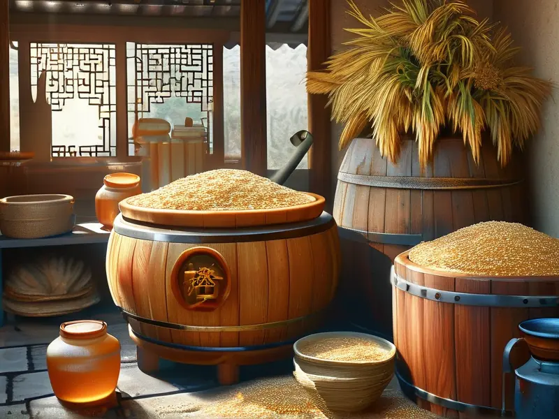 生料高粱酒酿制过程展示