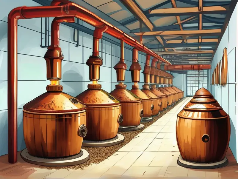 白酒酿造工艺流程示意图