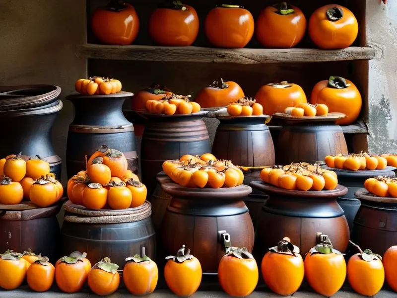 柿子酿酒技术展示图