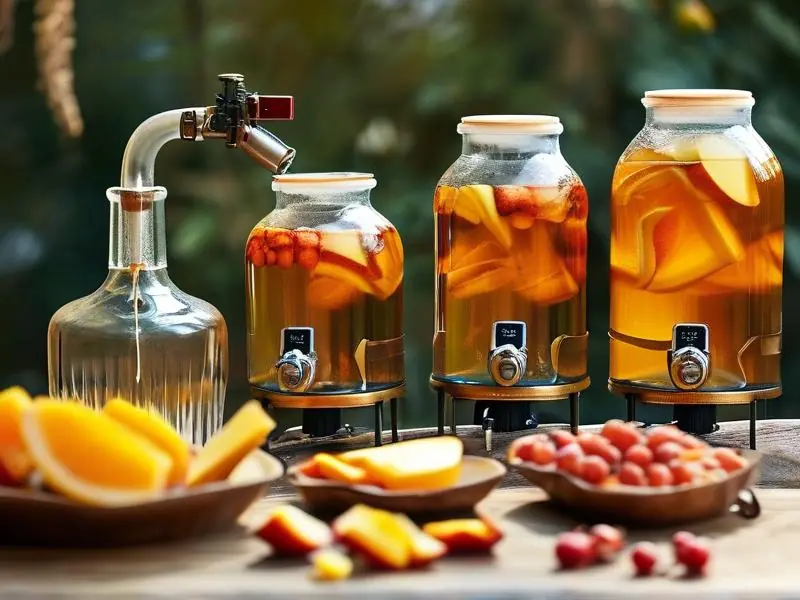 家庭自制水果白酒酿造过程示意图