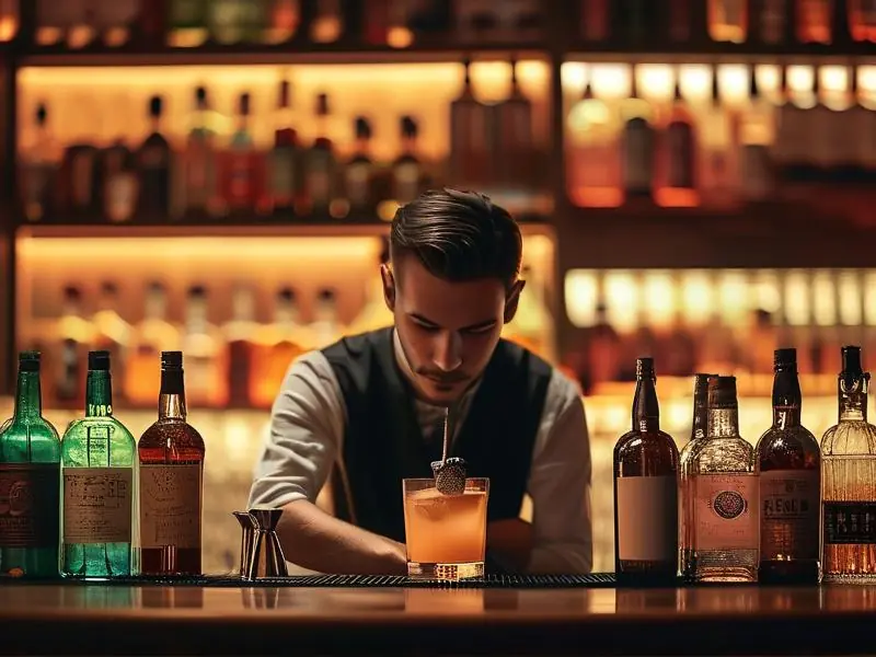 成都专业调酒师现场教学鸡尾酒调制技术