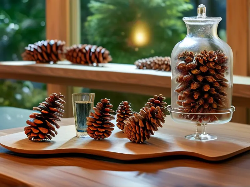 松果酒制作过程及成品展示