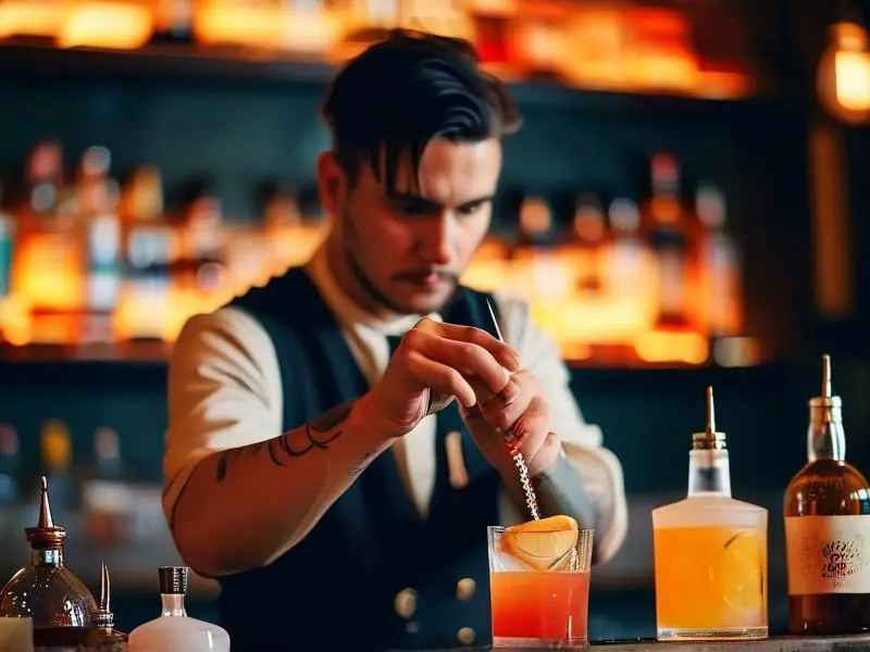 调酒培训学校专业调酒师示范