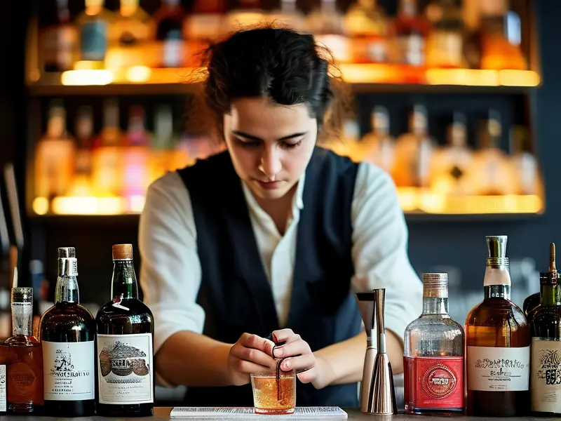 调酒学习培训中心专业调酒师示范调酒技术